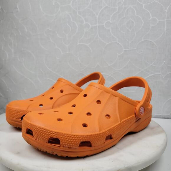 Crocs Ralen Classic Clog Unisex M8 W10 Orange Slip On Lightweight Casual Beach - Picture 5 of 13